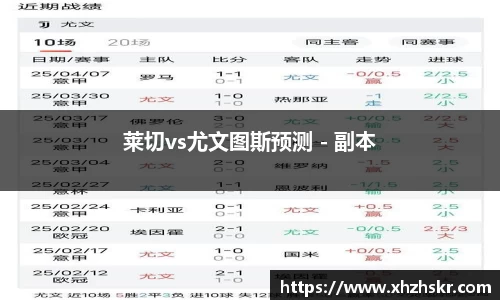 莱切vs尤文图斯预测 - 副本